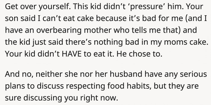 Good luck staying friends with them, OP.