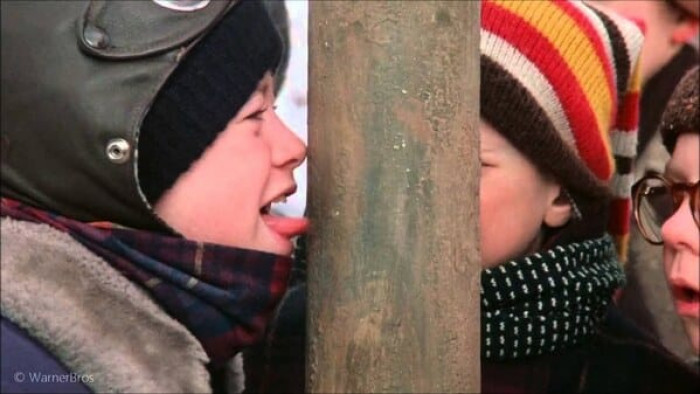 12. Flick's tongue was not actually on a frozen pole in 'A Christmas Story' (1983)