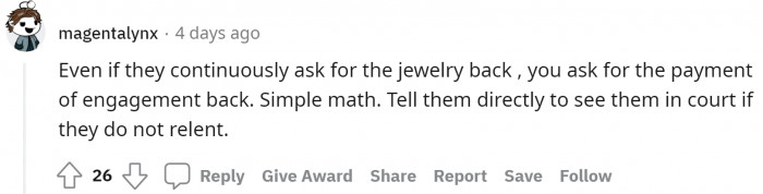 It is a give-and-take policy, and you should follow it so you do not have to bear the whole wedding loss alone.