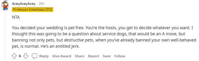 #18 An entitled jerk.