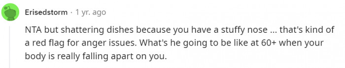 Maybe then he also won't have the energy to throw and shatter stuff? Here's hoping.