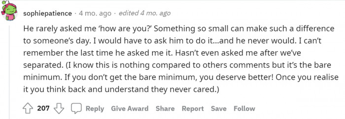 #16 He fails to do the bare minimum.