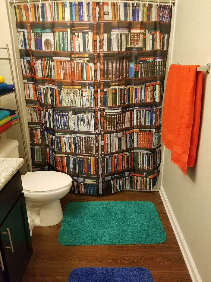 37. A Nerd Has Picked His Desired Shower Curtain