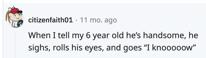 Sarcastic or not, this has the same vibe