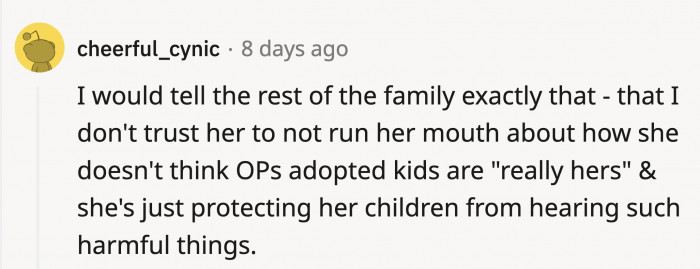 It's within OP and her husband's rights to protect their kids, regardless of what SIL thinks of them.