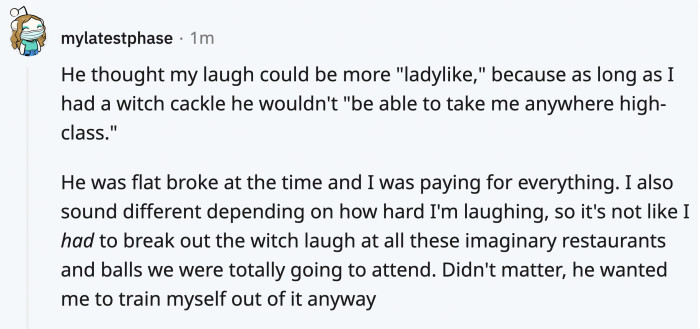 His broke self is the authority on sophistication