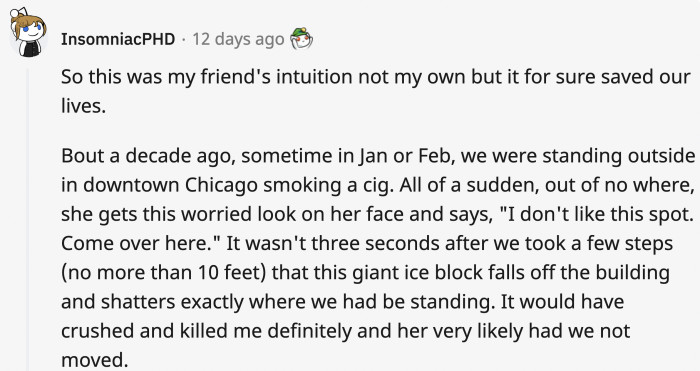 It’s oddly like the scene from “The Good Place,” but with more decisiveness