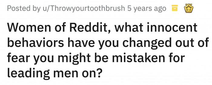 Here's the Reddit question that got the ball rolling: