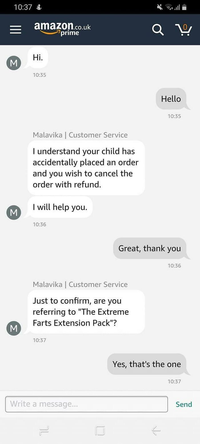 Didn't know Amazon sold farts.