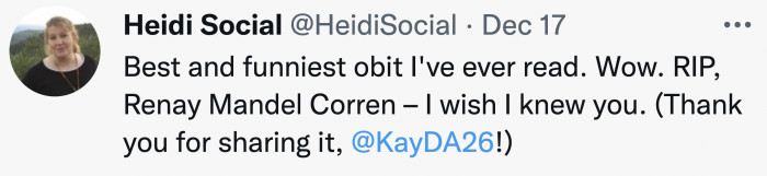 We do wish we had known her! I'm sure she was an endless well of sass, wisdom, and life stories.