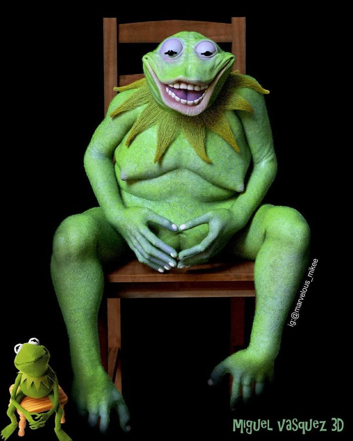 16. Kermit The Frog looks more like a froggy monster. 