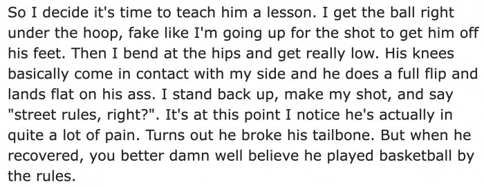 At Least He Learned His Lesson.