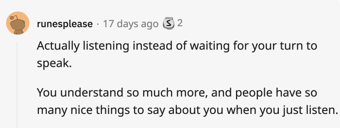 For some life advice that involves other people.