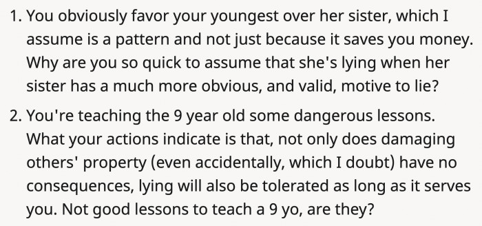 Not good lessons to teach your young daughters.