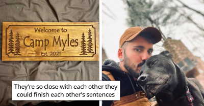 Pet Owner Purchases Land With A Cabin To Serve As A Retirement Home For His Long-Time Dog Companion