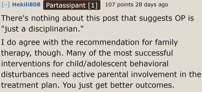 Family Therapy Might Be the Answer to His Child's Bad Behavior