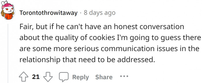 A successful relationship is one where there is communication about both good and bad qualities.