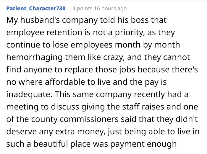 Employee retention is not a priority