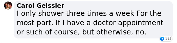 Someone is on the same showering schedule