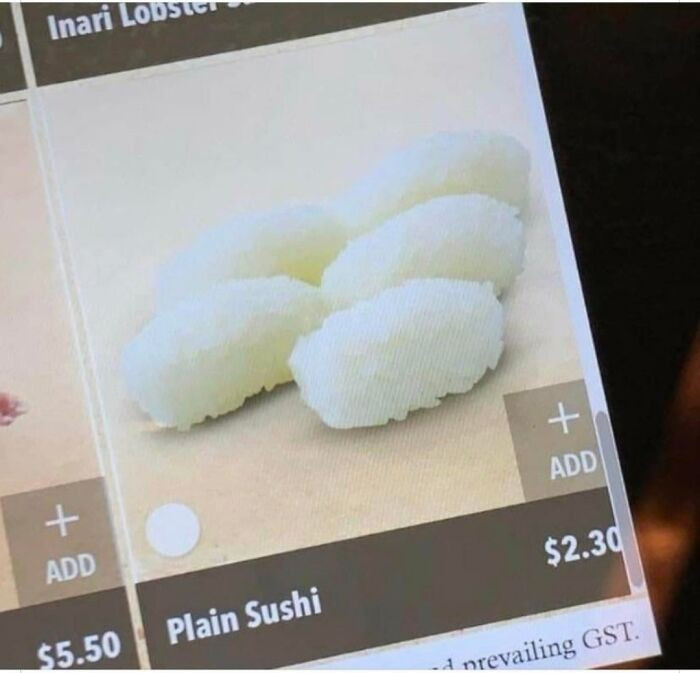 5. Plain Sushi
