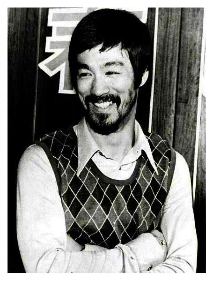 Famous martial artist Bruce Lee seen here with a beard in the 60's