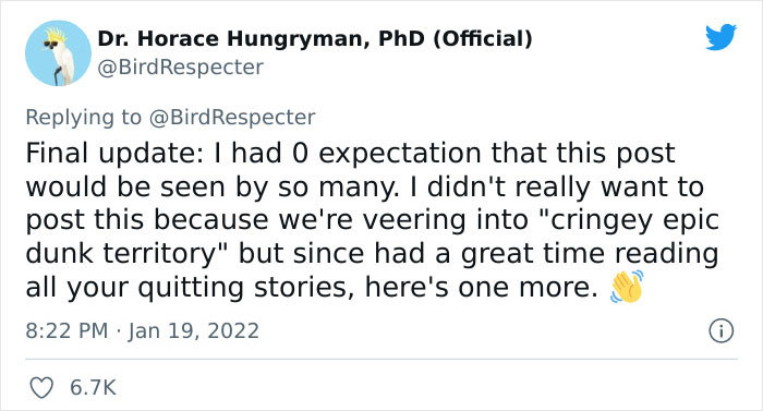 The Twitter user didn't expect his post to blow up.