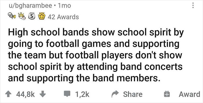 8. There’s a higher rate of bullied band members than jocks in schools