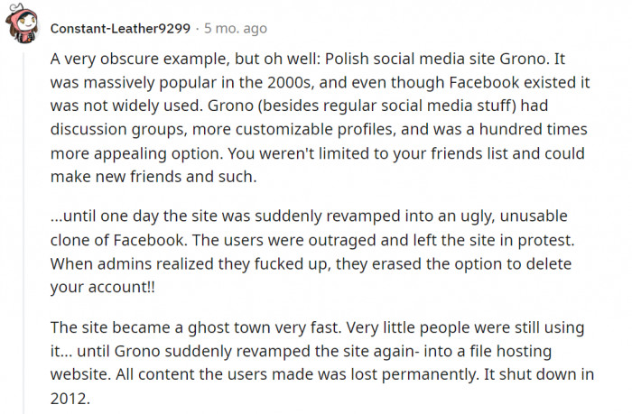 Reminds me of Orkut.