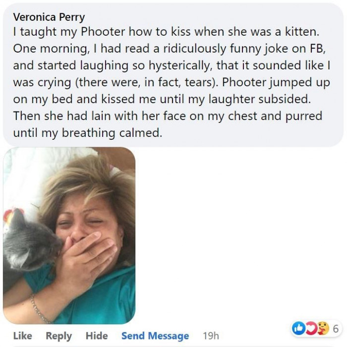 15. Phooter has learned how to kiss, and it is definitely adorable