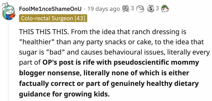 OP looks like someone who cites a YouTube video as a source for her 