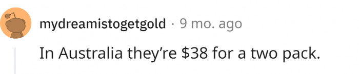 They are not free in Australia, but they are cheap...