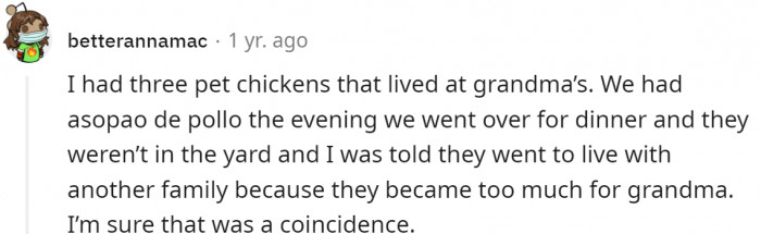 It must have been a coincidence...