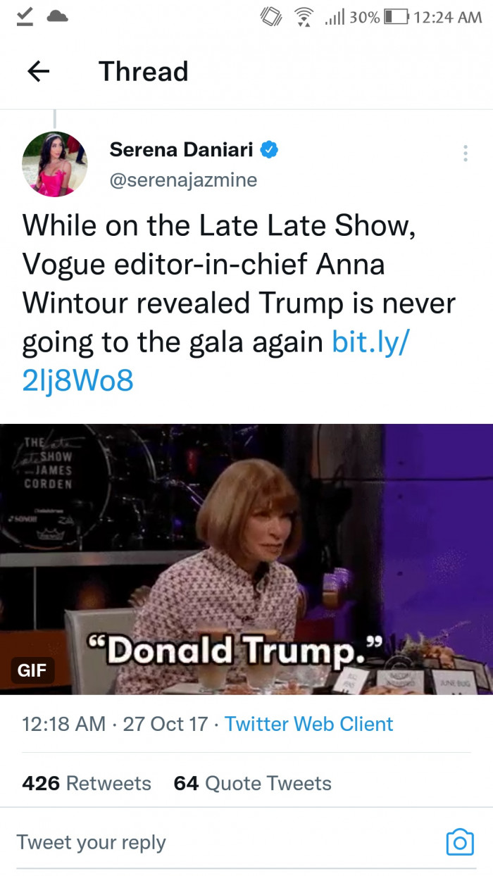 13. One of the best Anna Wintour moments out there