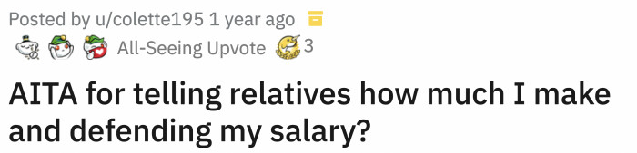 This is the original question that started the discussions