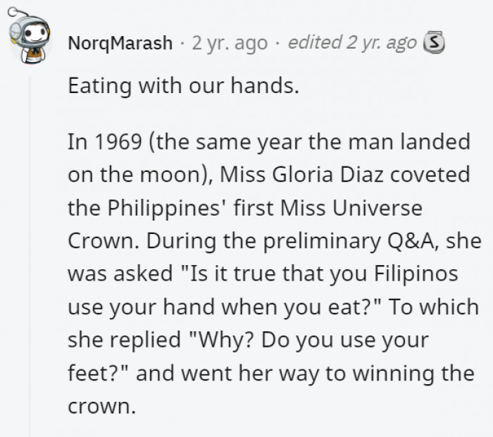 2. Whether you eat with cutlery, chopsticks, or your hands, we're all still civilized.