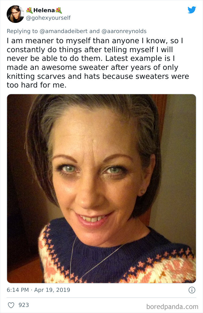 25. Sometimes, your biggest critic is yourself!