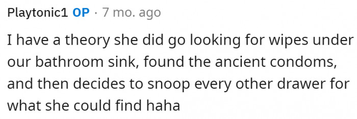 What the original poster suspects