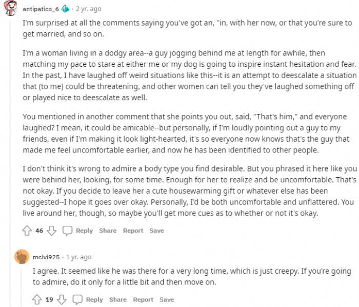 20. This user points to the creepy and uncomfortable angle of the story. Do you agree with her?