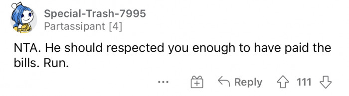 It's a no-brainer, and he decided to overcomplicate things.