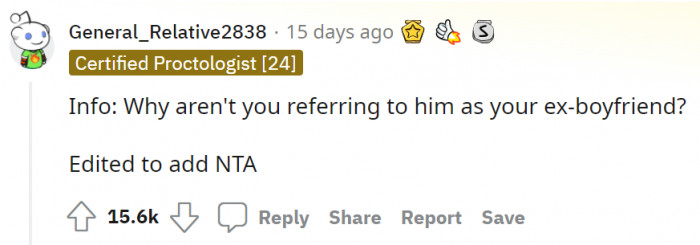 Others are surprised that the original poster is still in a relationship with the guy.