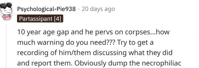 Because he might be...