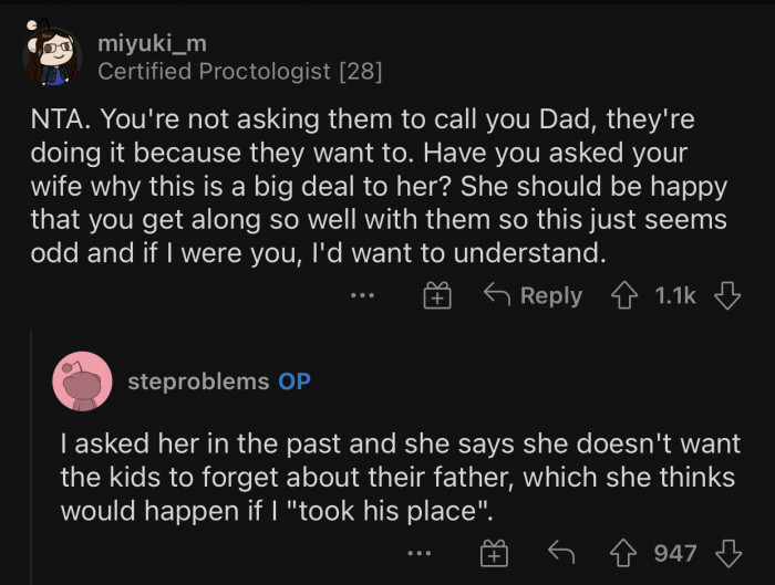 If he gets replaced after being a deadbeat father, it's on him.