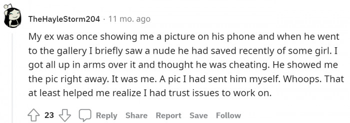 16. Why do you forget how your own nude looks?