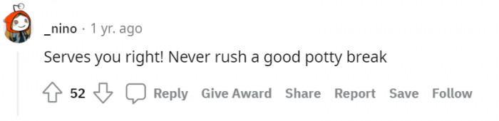 #19 You learned your lesson.