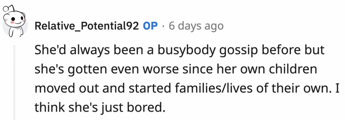 She has no time to be bored now.