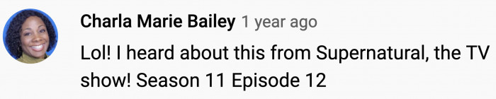 The photo breached the mainstream popular TV!