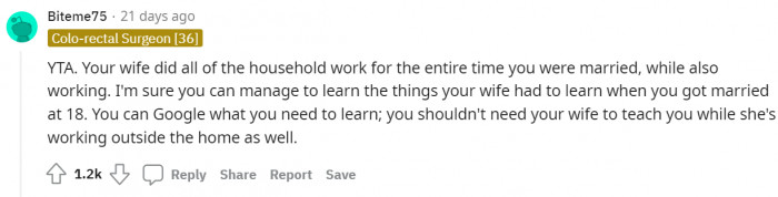 Google is the answer, even for lazy, entitled men.