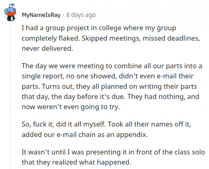 That is the right thing to do. Don't let them get away with their laziness.