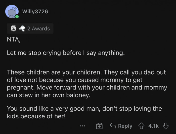 You can tell that the children have a lot of love for him.