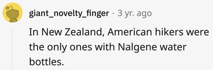 Humongous water bottles they carry around